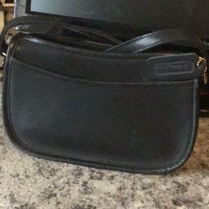 Coach leather small shoulder purse